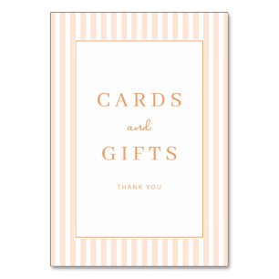 Grateful Peach Minimalist Thank You Card