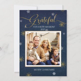 Grateful Photo Christmas Card