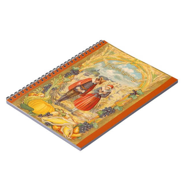 Grateful Pilgrims Thanksgiving Notebook (Left Side)
