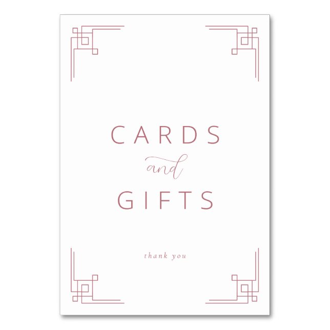 Grateful Pink Minimalist Thank You Card (Front)