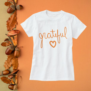 Grateful Script Lettering T-Shirt