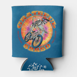 GRATEFUL SHRED ... "shred till we're dead" biking Can Cooler