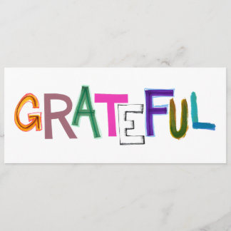 Grateful thank you appreciation fun gratitiude art invitation
