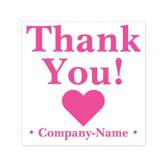 Grateful "Thank You!" Business Rubber Stamp (Design)