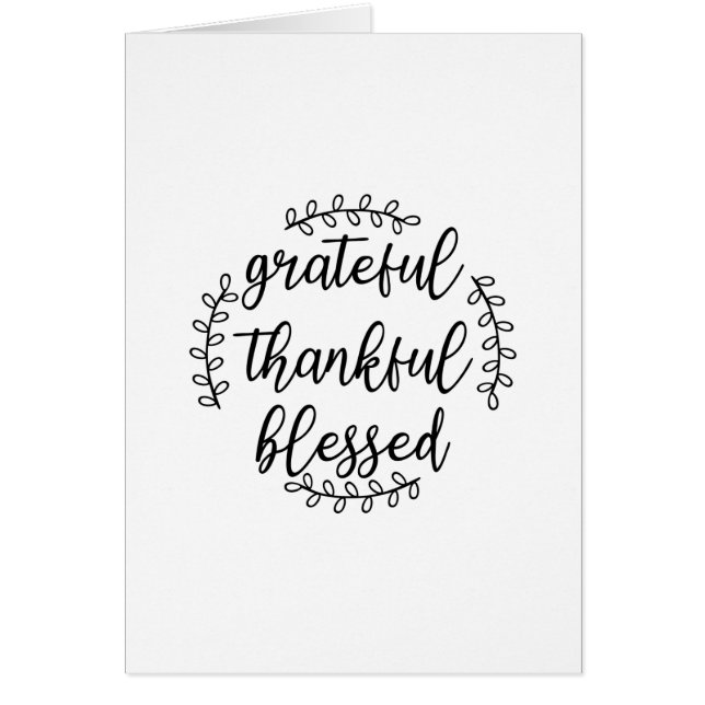 Grateful Thankful Blessed (Front)