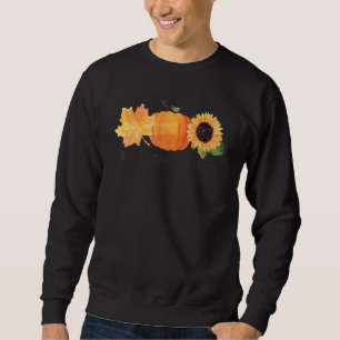 Grateful Thankful Blessed Cna Life Autumn Pumpkin Sweatshirt