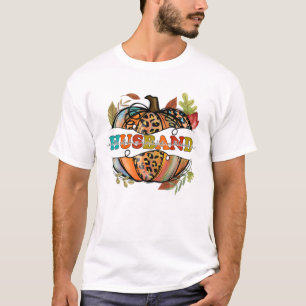 Grateful Thankful Blessed Husband, Happy Thanksgiv T-Shirt