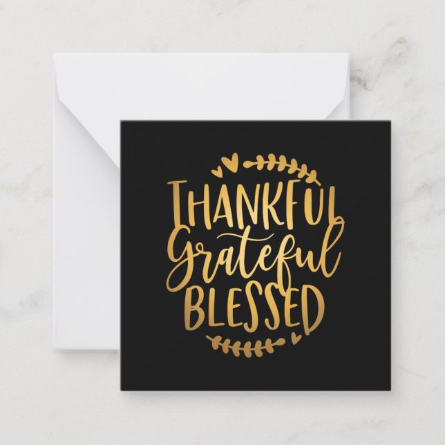 Grateful Thankful Blessed Mom Card (Front)