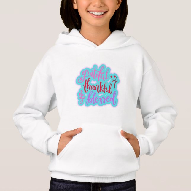 Grateful Thankful Blessed Quote (Front)