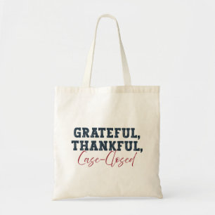 Grateful Thankful Case Closed- Lawyer Thanksgiving Tote Bag