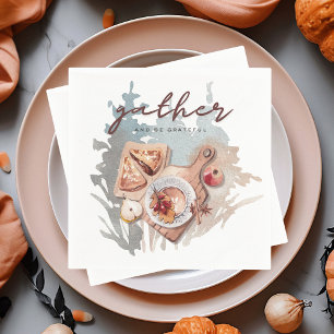 Grateful Thansgiving Gathering Napkin