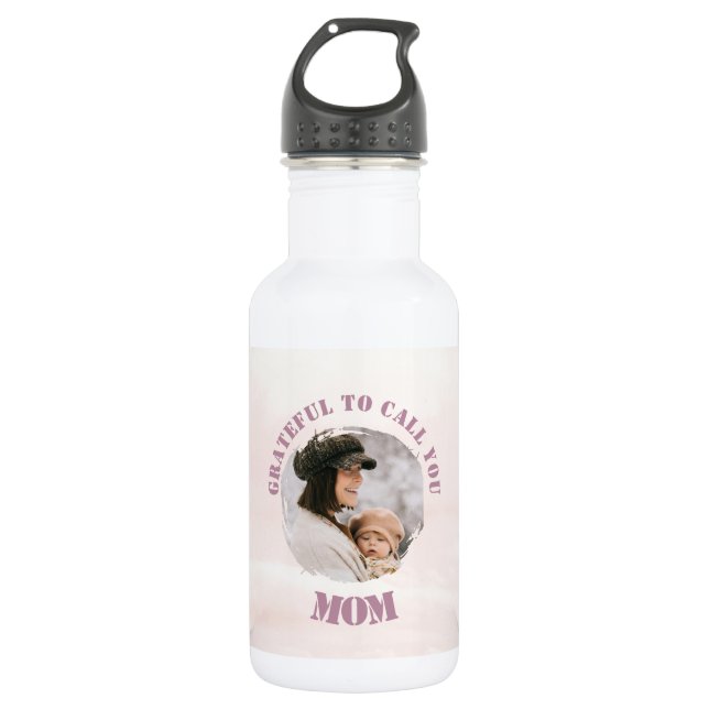 Grateful To Call You Mum | Custom Water Bottle (Front)