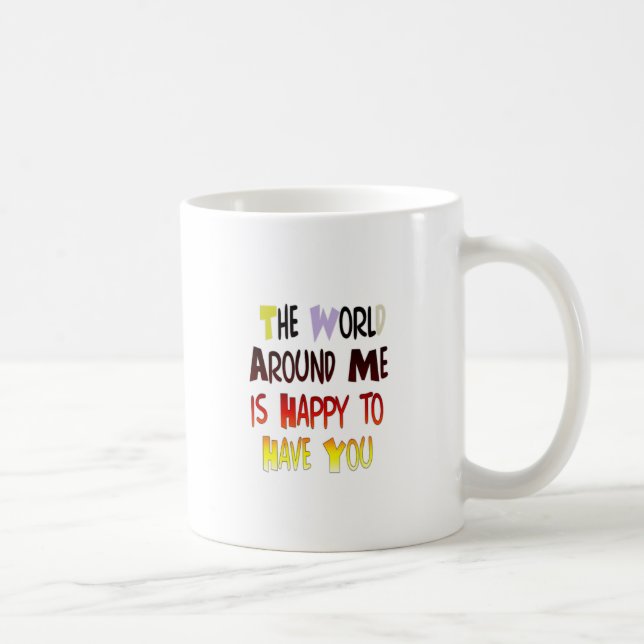 Grateful to Have You In My World with gratitude Coffee Mug (Right)