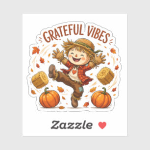 Grateful Vibes Scarecrow Autumn
