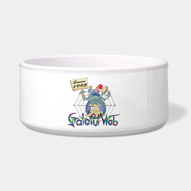 Grateful Web Dog Bowl (Front)