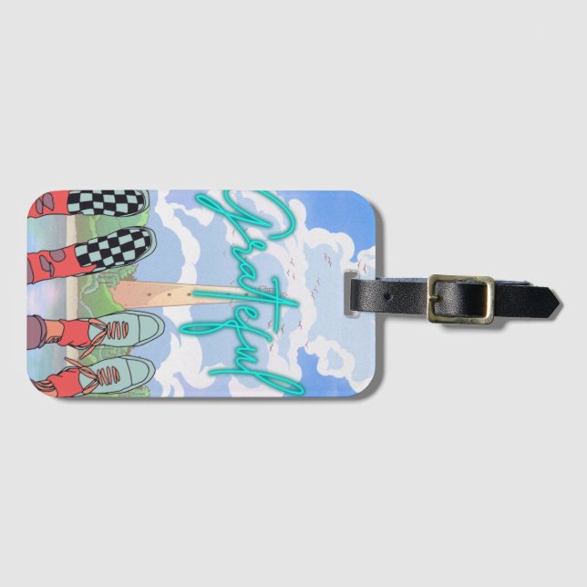 GRATEFULL, RELAX TIME LUGGAGE TAG (Front Horizontal)