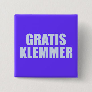 Gratis Klemmer 15 Cm Square Badge