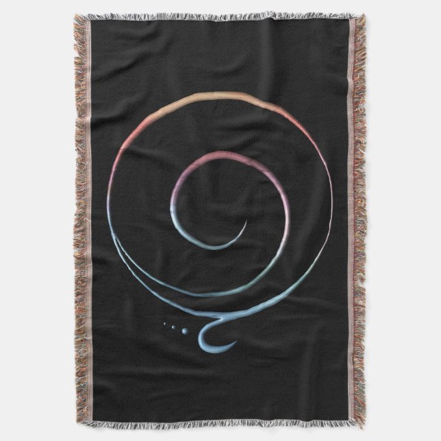 Gratitude 1  throw blanket (Front Vertical)