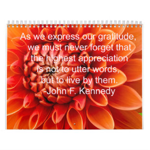 Gratitude 2025 calendar