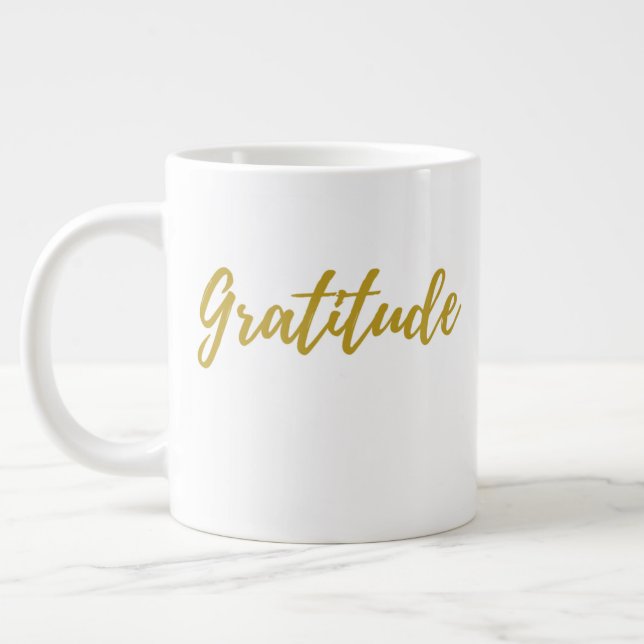 Gratitude 20 oz Jumbo Mug (Left)