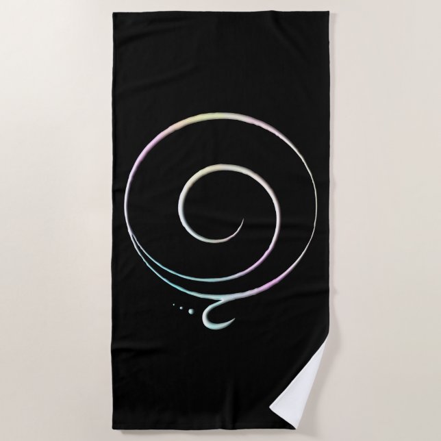 Gratitude 2 beach towel (Front)