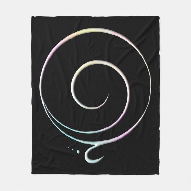 Gratitude 2 fleece blanket (Front)