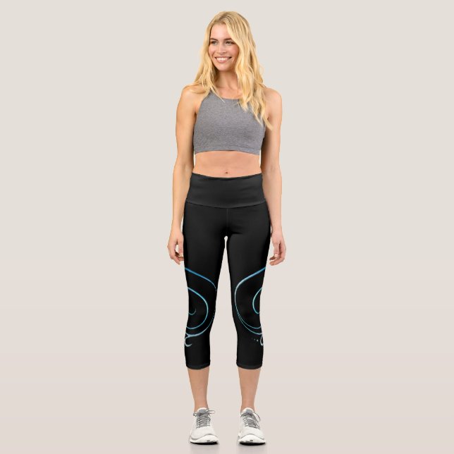 Gratitude 6 capri leggings (Front)
