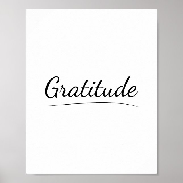 Gratitude, Appreciation, Thankfulness, Blessing Poster (Front)
