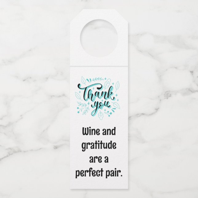 Gratitude Bottle Hanger Tag (Front)