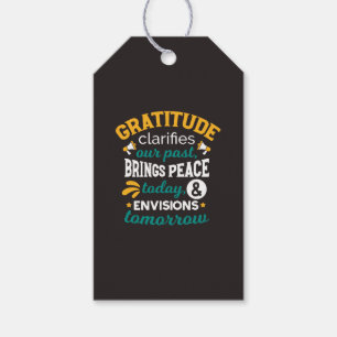 Gratitude Brings Peace Today – Positive Faith Gift Tags