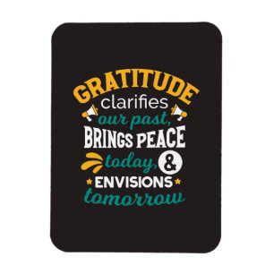 Gratitude Brings Peace Today – Positive Faith Magnet