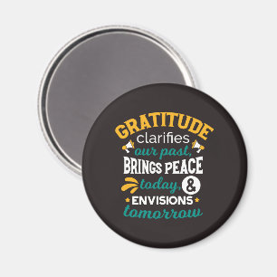 Gratitude Brings Peace Today – Positive Faith Magnet