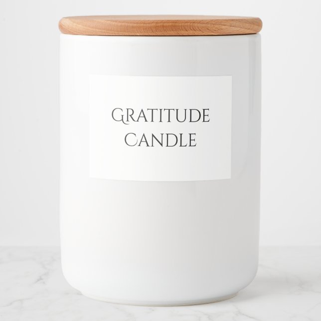 Gratitude Candle Label (Front)