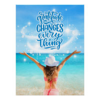 Gratitude Changes Everything Tropical Beach Post