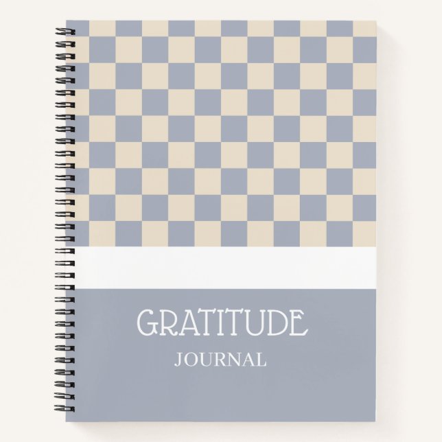 Gratitude Chequered Journal (Front)