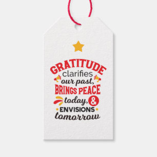 Gratitude Clarifies Our Past – Inspirational Art Gift Tags