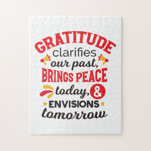 Gratitude Clarifies Our Past – Inspirational Art Jigsaw Puzzle