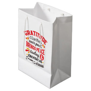 Gratitude Clarifies Our Past – Inspirational Art Medium Gift Bag