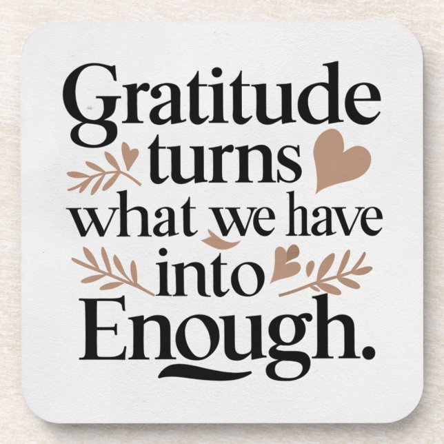 Gratitude Coaster (Front)