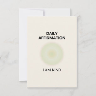 Gratitude Daily Affirmation Positive Spiritual Thank You Card