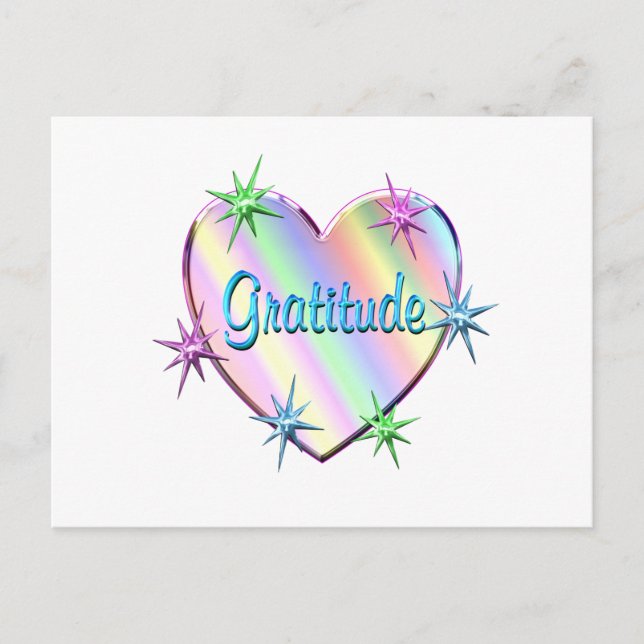 Gratitude Heart Postcard (Front)