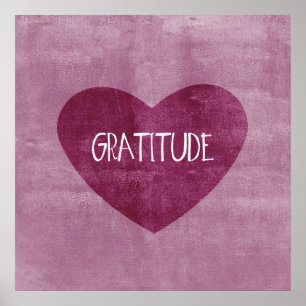 Gratitude Heart Poster