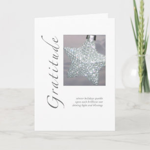 Gratitude Holiday Star Card