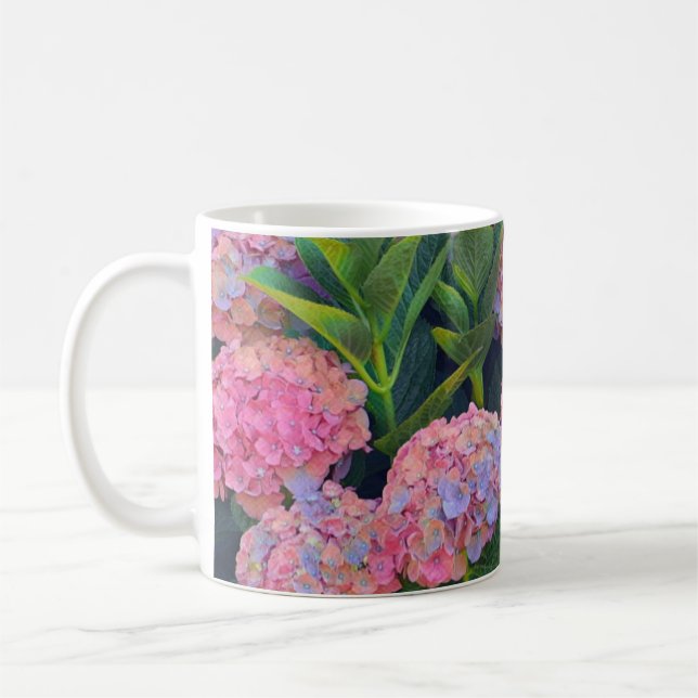 Gratitude Hydrangea Mug (Left)