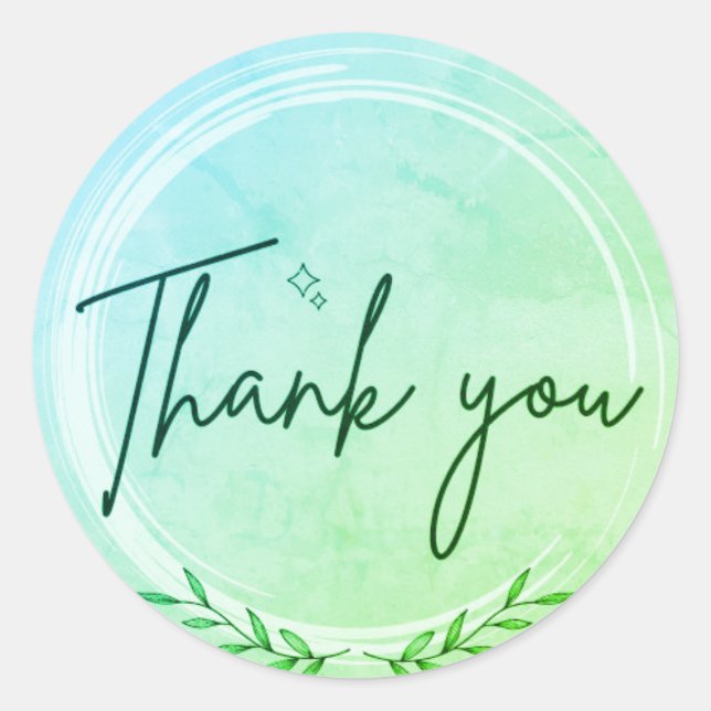 "Gratitude in Print: Thank You Sticker Collection  (Front)