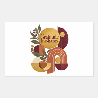 Gratitude in Shapes Thanksgiving Stickers