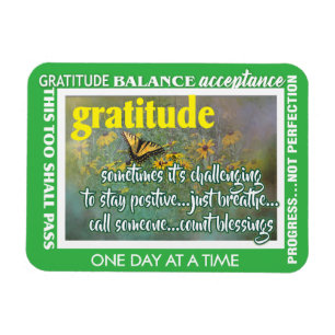 gratitude inspirational magnet