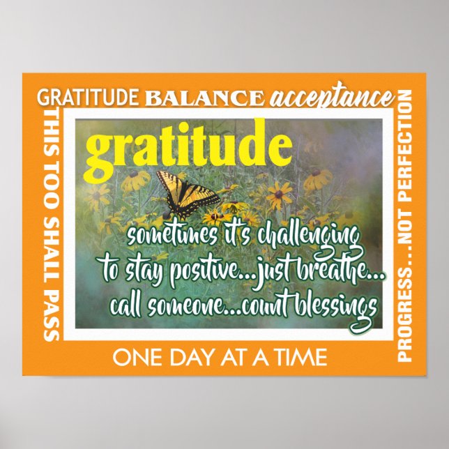 gratitude inspirational poster 19 (Front)