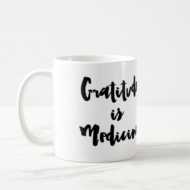 Gratitude is Medicine Coffee Mug (Left)