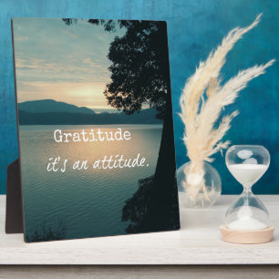 Gratitude: It's an Attitude Quote Plaque